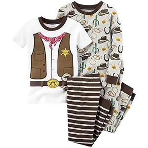Carter's Boys 4-Piece Sheriff Pajama Set, Size 8